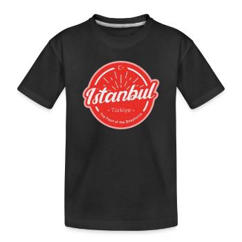 Istanbul - Kinder Premium Bio T-Shirt - Schwarz - Vorne