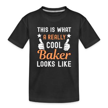 Boulanger Boulanger - T-shirt bio Premium Enfant - noir - Devant