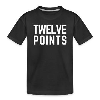 DOUZE POINTS Eurovision Oostenrijk 2026 - T-shirt bio Premium Enfant - noir - Devant