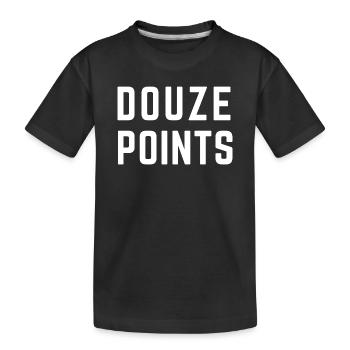DOUZE POINTS Festival Eurovision de la chanson Malmö 2024 - T-shirt bio Premium Enfant - noir - Devant