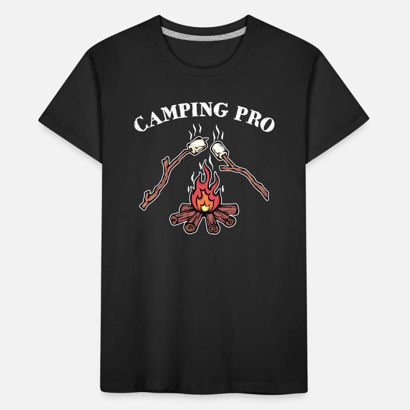 Déclaration de camping Camping Camping Feu de camp Camping T-shirt bio Premium Enfant