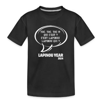 Frohes neues Jahr, 2024 - Kinder Premium Bio T-Shirt - Schwarz - Vorne