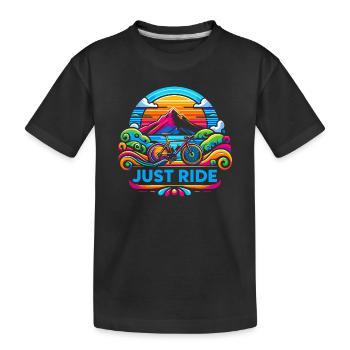 Juste Rouler à Vélo - Just Ride - T-shirt bio Premium Enfant - noir - Devant