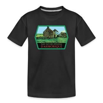 Parc Naturel regional Armorique Nature Authentique - T-shirt bio Premium Enfant - noir - Devant