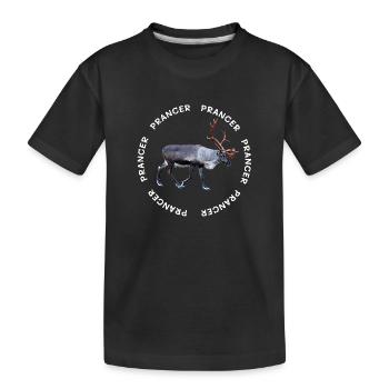 PRANCER - Kinder Premium Bio T-Shirt - Schwarz - Vorne