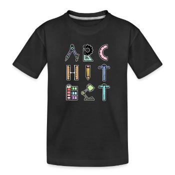 Profession Emploi Dire Architecte Superviseur de carrière - T-shirt bio Premium Enfant - noir - Devant