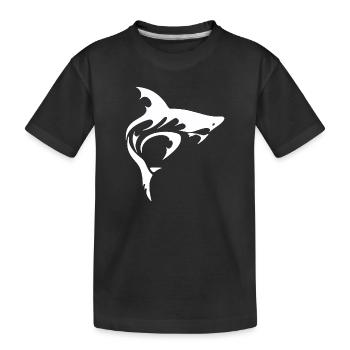 SHARK - Kinder Premium Bio T-Shirt - Schwarz - Vorne
