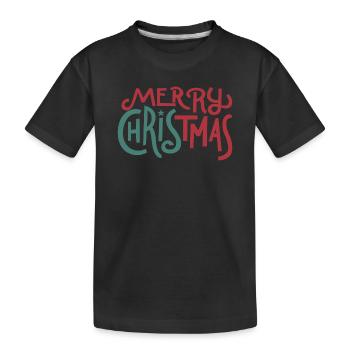 Joyeux Noël - T-shirt bio Premium Enfant - noir - Devant