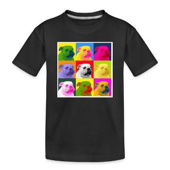 A bulldog - T-shirt bio Premium Enfant - noir - Devant
