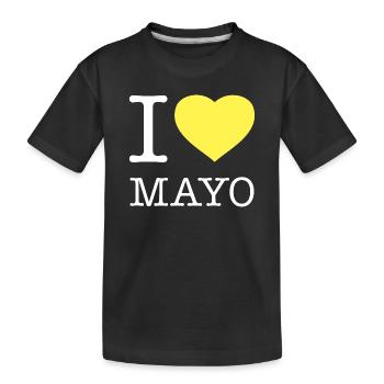 J’AIME LA MAYONNAISE Mayonnaise - T-shirt bio Premium Enfant - noir - Devant