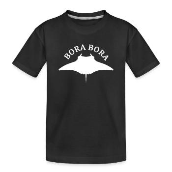 Raie Manta Bora Bora - T-shirt bio Premium Enfant - noir - Devant