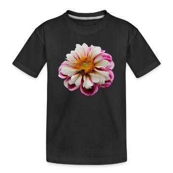 Fleur Rose Rose Fleur Fleurs Rose Rose Fleurs - T-shirt bio Premium Enfant - noir - Devant