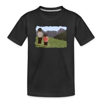 Biesler mit Aussicht - Kinder Premium Bio T-Shirt - Schwarz - Vorne