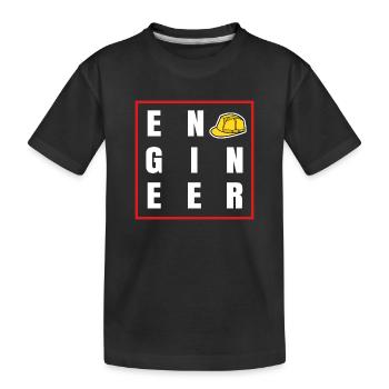 Carrière, Ingénieur, Emploi, Citation, Employé, Succès - T-shirt bio Premium Enfant - noir - Devant