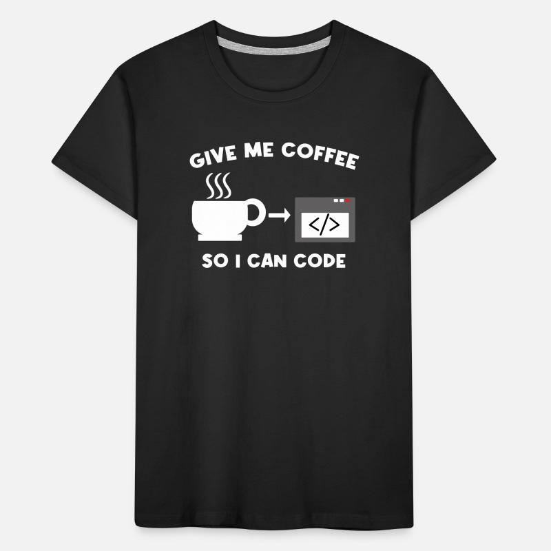 Déclaration du travailleur codeur Emploi Profession Réussite professionnelle T-shirt bio Premium Enfant