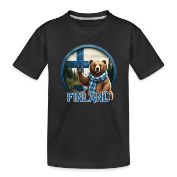 Finlande - Finlande - Suomi - T-shirt bio Premium Enfant - noir - Devant