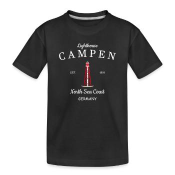 Lighthouse Camping Mer du Nord Allemagne - T-shirt bio Premium Enfant - noir - Devant