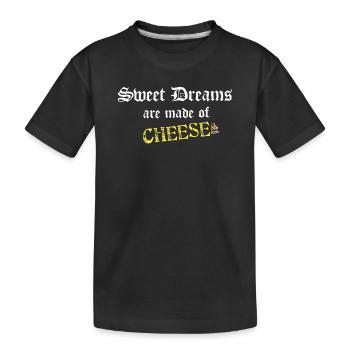 Käseträume Gothic - Kinder Premium Bio T-Shirt - Schwarz - Vorne