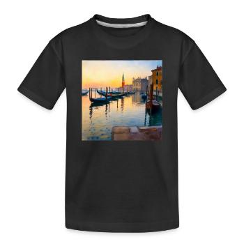 Venise - T-shirt bio Premium Enfant - noir - Devant