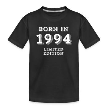 1994, année 1994, j'ai 30 ans - T-shirt bio Premium Enfant - noir - Devant