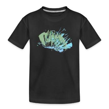 Skater - Kinder Premium Bio T-Shirt - Schwarz - Vorne