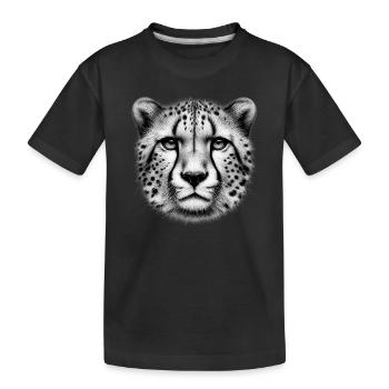Guépard - T-shirt bio Premium Enfant - noir - Devant