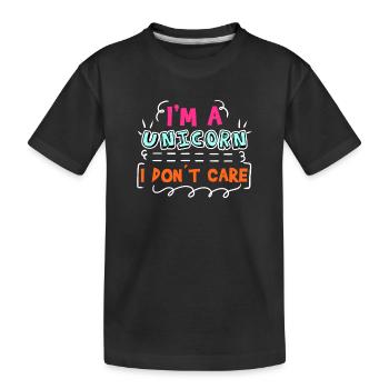 Attitude Statement Je m’en fous Chill - T-shirt bio Premium Enfant - noir - Devant