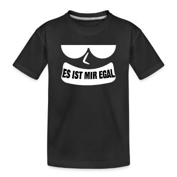 Je ne me soucie pas de la froideur de la déclaration - T-shirt bio Premium Enfant - noir - Devant