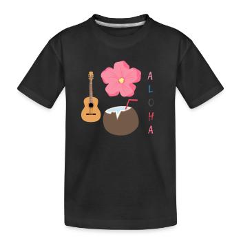 Hawaiian Harmony Designe - T-shirt bio Premium Enfant - noir - Devant