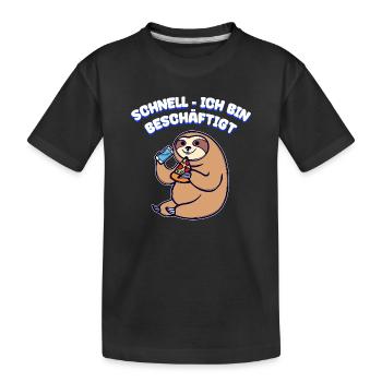 Je m’en fous Déclaration Relax Attitude - T-shirt bio Premium Enfant - noir - Devant