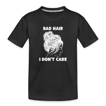 Haltung Ist Mir Egal Gleichgültig Statement - Kinder Premium Bio T-Shirt - Schwarz - Vorne