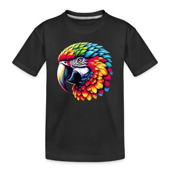Perroquet - T-shirt bio Premium Enfant - noir - Devant