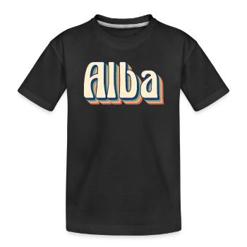 Vintage Retro Sunrise T-Shirt T-Shirt Gift Idea - Kids' Premium Organic T-Shirt - black - Front