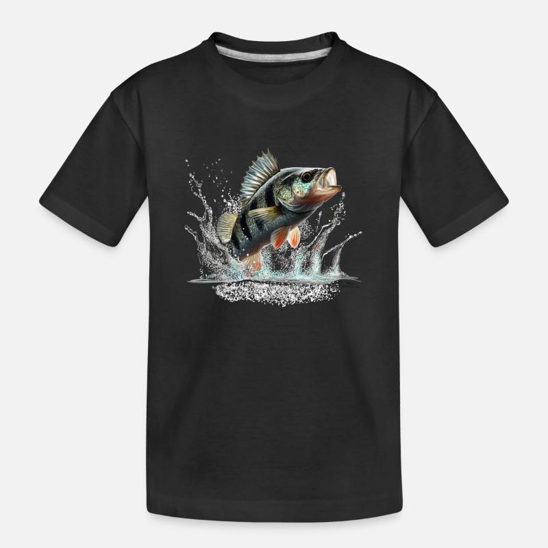 Barsch - Kinder Premium Bio T-Shirt - Schwarz