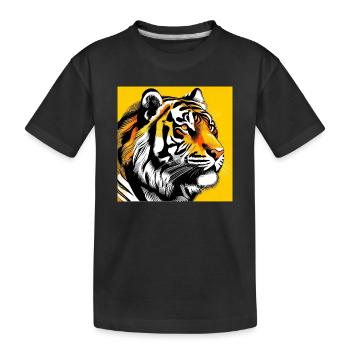 Tigre Pop Art - T-shirt bio Premium Enfant - noir - Devant