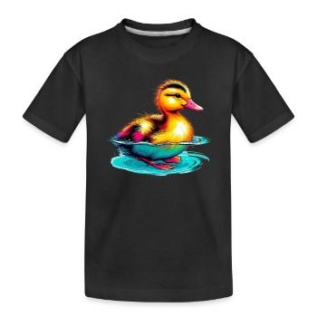 Caneton Canard Canard - T-shirt bio Premium Enfant - noir - Devant