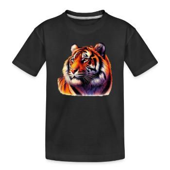 Tigre - T-shirt bio Premium Enfant - noir - Devant