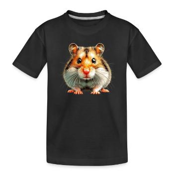 Hamster - T-shirt bio Premium Enfant - noir - Devant