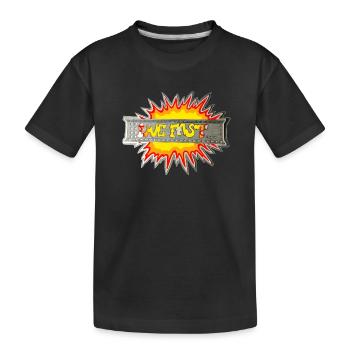 Lebe schnell - Kinder Premium Bio T-Shirt - Schwarz - Vorne