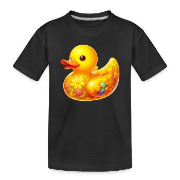 Caneton Canard Canard - T-shirt bio Premium Enfant - noir - Devant