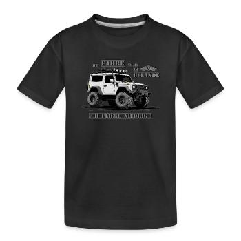 Véhicule tout-terrain - T-shirt bio Premium Enfant - noir - Devant