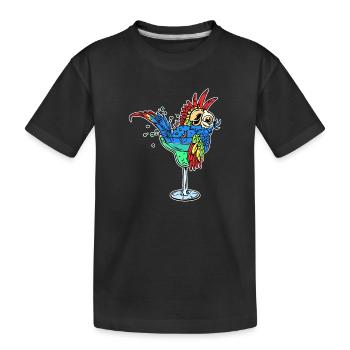 Animal Lover, Pet, Parrot, Animal, Bird, Zoo - Kids' Premium Organic T-Shirt - black - Front