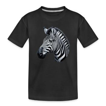 Zèbre - T-shirt bio Premium Enfant - noir - Devant