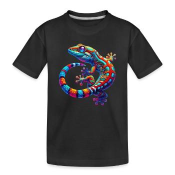 Gecko - T-shirt bio Premium Enfant - noir - Devant