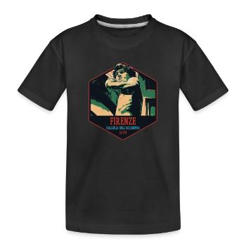 Detail David-Statue, Florenz, Italien - Kinder Premium Bio T-Shirt - Schwarz - Vorne
