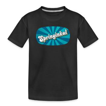 Springinkal - lebhafter Junge, Kosename - Kinder Premium Bio T-Shirt - Schwarz - Vorne