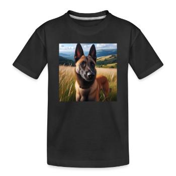 Belgian Malinois - Kids' Premium Organic T-Shirt - black - Front