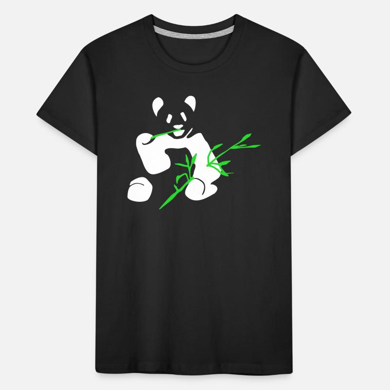 Panda with bamboo Kids' Premium Organic T-Shirt
