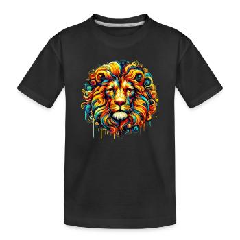Lion - T-shirt bio Premium Enfant - noir - Devant