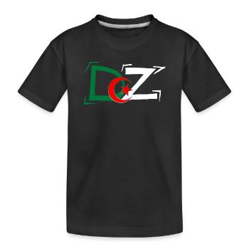 DZ Algérie Vrai Algérien Algérienne - T-shirt bio Premium Enfant - noir - Devant